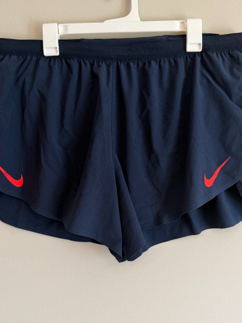 Nike FN3352-451 Mens 2XL AeroSwift ADV 4" Brief-Lined Running Shorts Navy